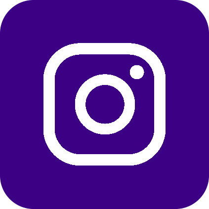 Purple icon with transparent logo of Instagram